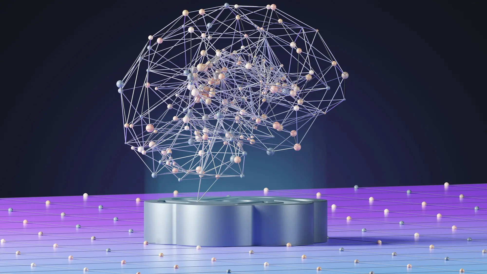 Abstract visual of a neural network