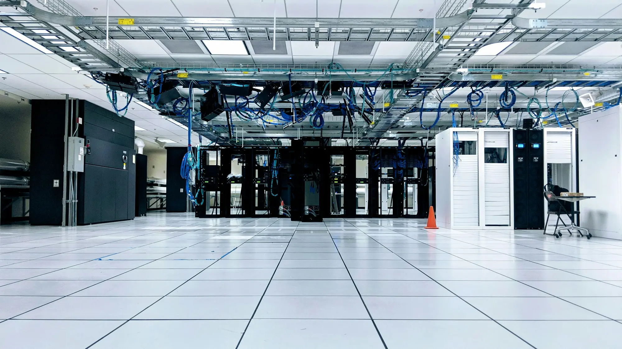 Server racks in a data centre